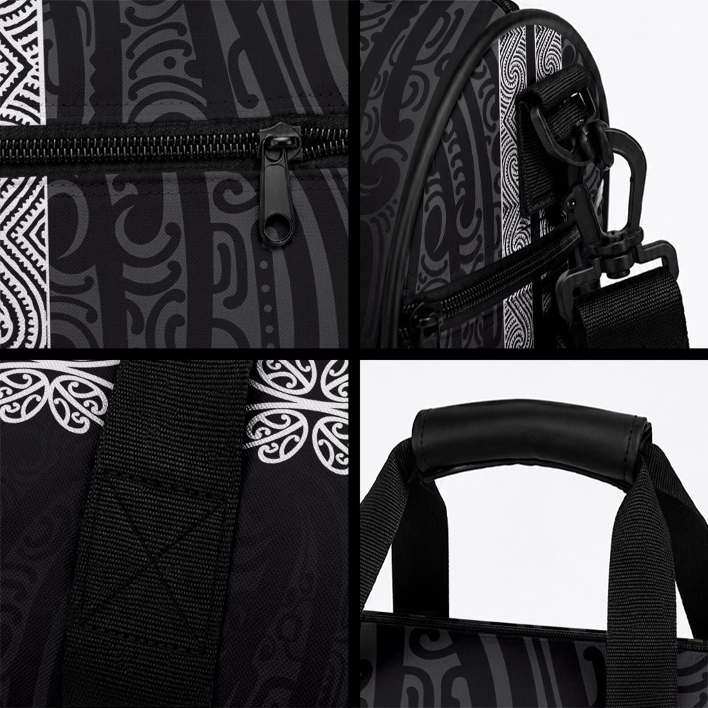 New Zealand Maori Kowhaiwhai Duffle Bag Pango Maui and Mangopare