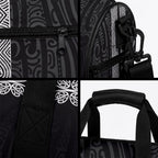 New Zealand Maori Kowhaiwhai Duffle Bag Pango Maui and Mangopare