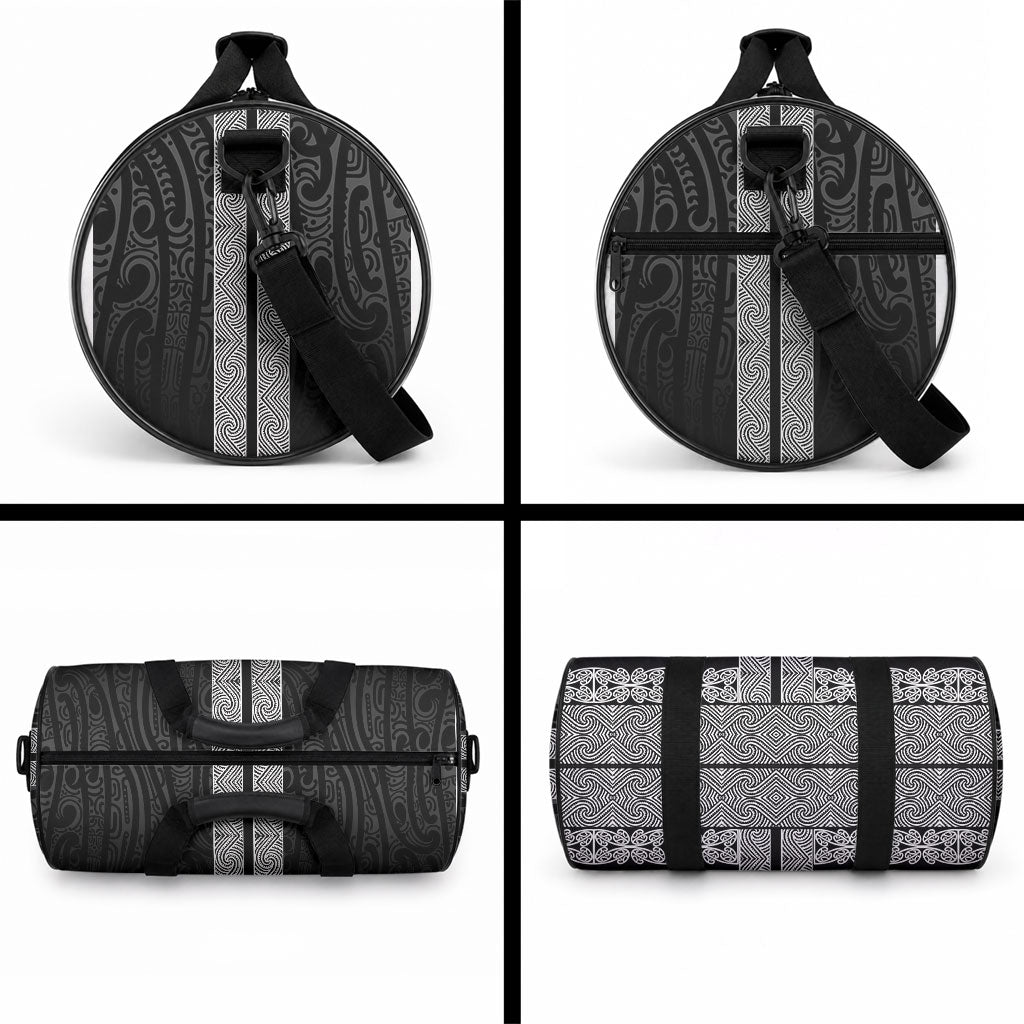 New Zealand Maori Kowhaiwhai Duffle Bag Pango Maui and Mangopare