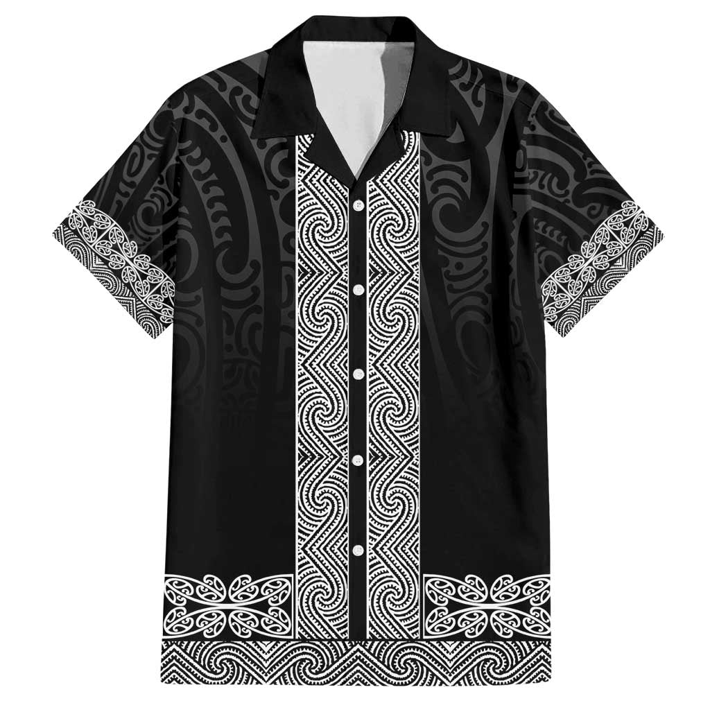 New Zealand Maori Kowhaiwhai Family Matching Long Sleeve Bodycon Dress and Hawaiian Shirt Pango Maui and Mangopare
