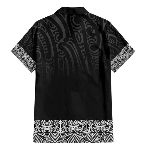 New Zealand Maori Kowhaiwhai Family Matching Mermaid Dress and Hawaiian Shirt Pango Maui and Mangopare