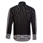 New Zealand Maori Kowhaiwhai Family Matching Puletasi and Hawaiian Shirt Pango Maui and Mangopare