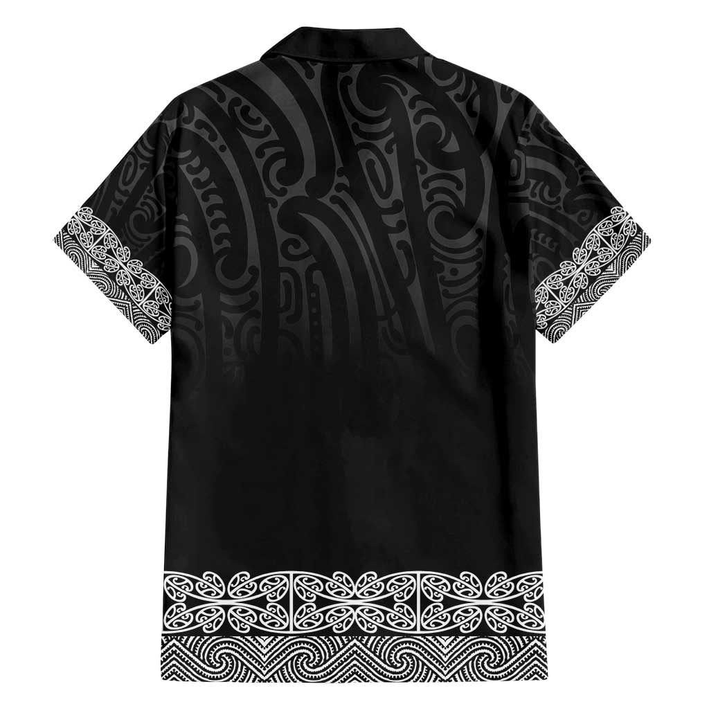 New Zealand Maori Kowhaiwhai Family Matching Short Sleeve Bodycon Dress and Hawaiian Shirt Pango Maui and Mangopare