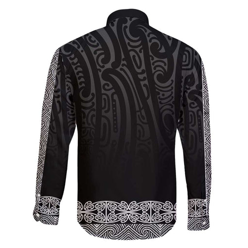 New Zealand Maori Kowhaiwhai Family Matching Summer Maxi Dress and Hawaiian Shirt Pango Maui and Mangopare