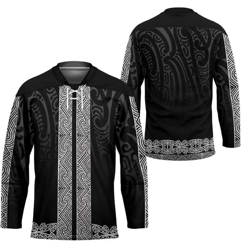 New Zealand Maori Kowhaiwhai Hockey Jersey Pango Maui and Mangopare - Aussie Hoodie