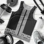 New Zealand Maori Kowhaiwhai Men Tank Top Pango Maui and Mangopare