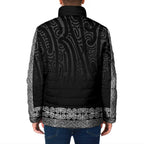 New Zealand Maori Kowhaiwhai Padded Jacket Pango Maui and Mangopare - Aussie Hoodie