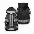 New Zealand Maori Kowhaiwhai Pet Hoodie Pango Maui and Mangopare
