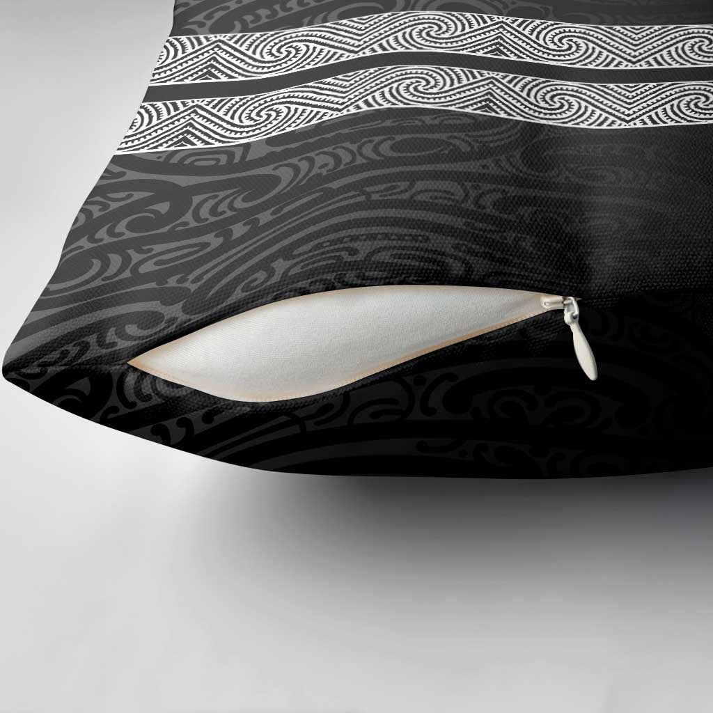 New Zealand Maori Kowhaiwhai Pillow Cover Pango Maui and Mangopare - Aussie Hoodie