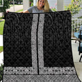 New Zealand Maori Kowhaiwhai Quilt Pango Maui and Mangopare