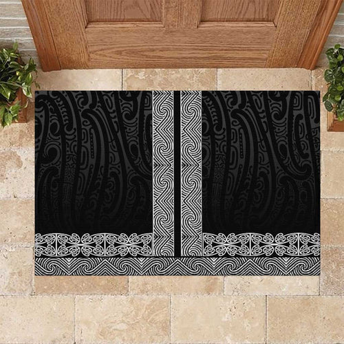 New Zealand Maori Kowhaiwhai Rubber Doormat Pango Maui and Mangopare