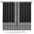 New Zealand Maori Kowhaiwhai Shower Curtain Pango Maui and Mangopare