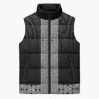 New Zealand Maori Kowhaiwhai Sleeveless Puffer Jacket Pango Maui and Mangopare - Aussie Hoodie