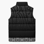 New Zealand Maori Kowhaiwhai Sleeveless Puffer Jacket Pango Maui and Mangopare - Aussie Hoodie