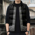 New Zealand Maori Kowhaiwhai Sleeveless Puffer Jacket Pango Maui and Mangopare - Aussie Hoodie