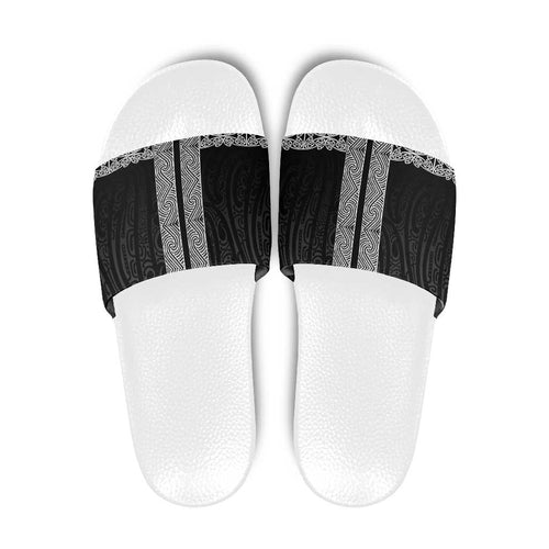 New Zealand Maori Kowhaiwhai Slide Sandals Pango Maui and Mangopare - Aussie Hoodie
