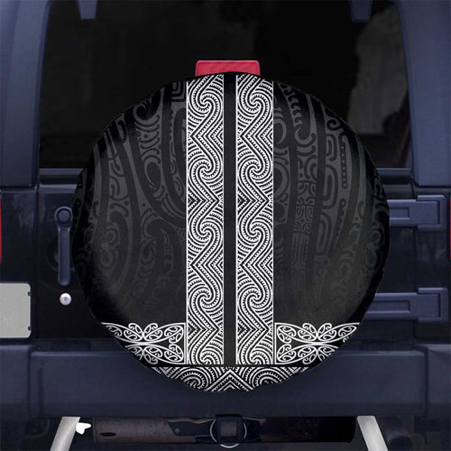 New Zealand Maori Kowhaiwhai Spare Tire Cover Pango Maui and Mangopare