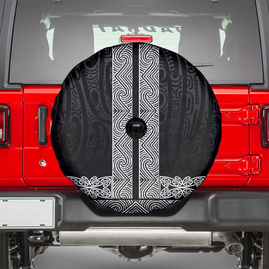 New Zealand Maori Kowhaiwhai Spare Tire Cover Pango Maui and Mangopare