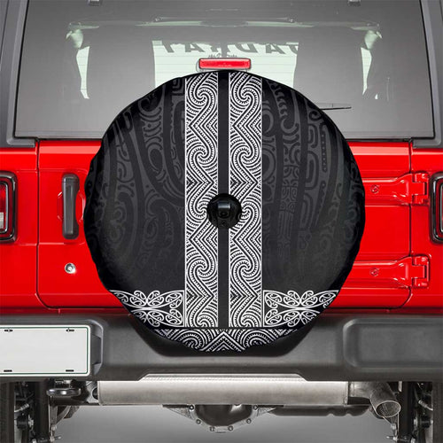New Zealand Maori Kowhaiwhai Spare Tire Cover Pango Maui and Mangopare