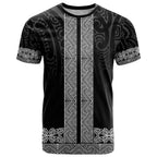 New Zealand Maori Kowhaiwhai T Shirt Pango Maui and Mangopare