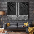 New Zealand Maori Kowhaiwhai Tapestry Pango Maui and Mangopare