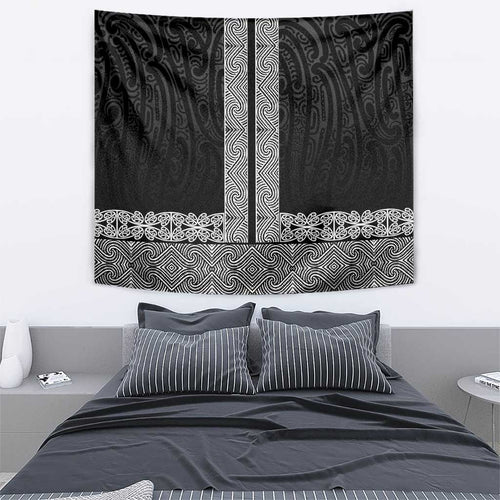 New Zealand Maori Kowhaiwhai Tapestry Pango Maui and Mangopare