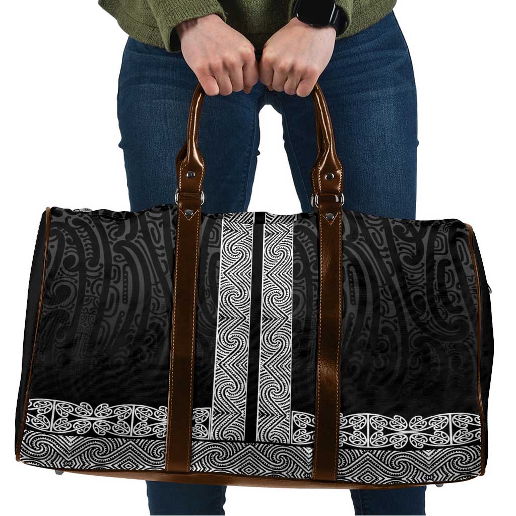 New Zealand Maori Kowhaiwhai Travel Bag Pango Maui and Mangopare - Aussie Hoodie