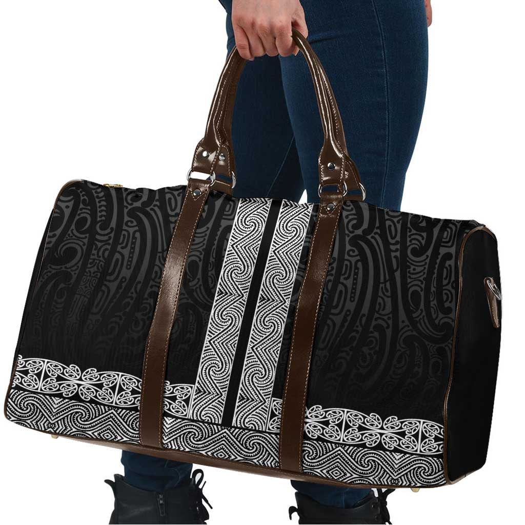 New Zealand Maori Kowhaiwhai Travel Bag Pango Maui and Mangopare - Aussie Hoodie