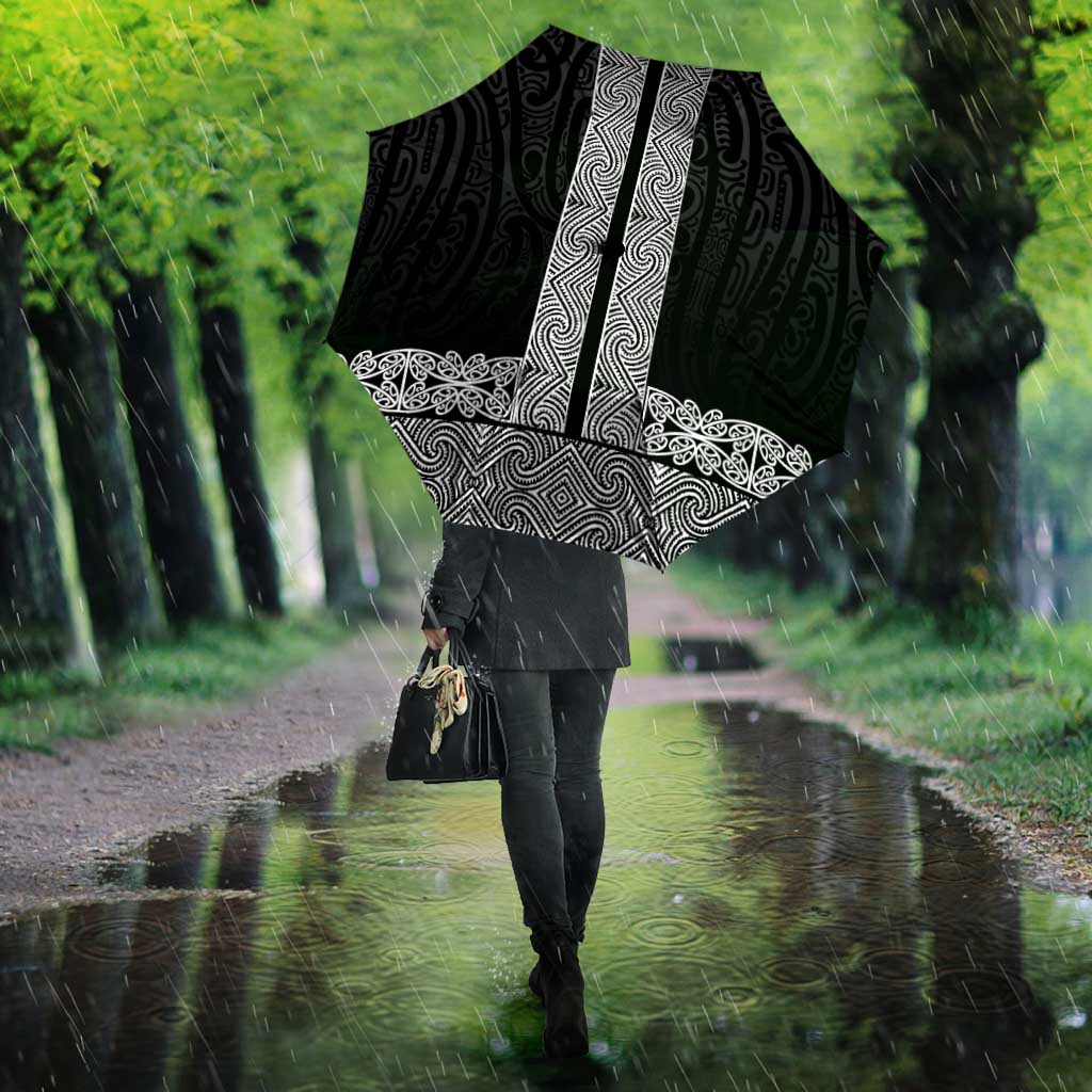 New Zealand Maori Kowhaiwhai Umbrella Pango Maui and Mangopare - Aussie Hoodie
