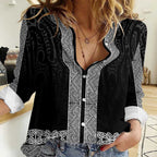 New Zealand Maori Kowhaiwhai Women Casual Shirt Pango Maui and Mangopare