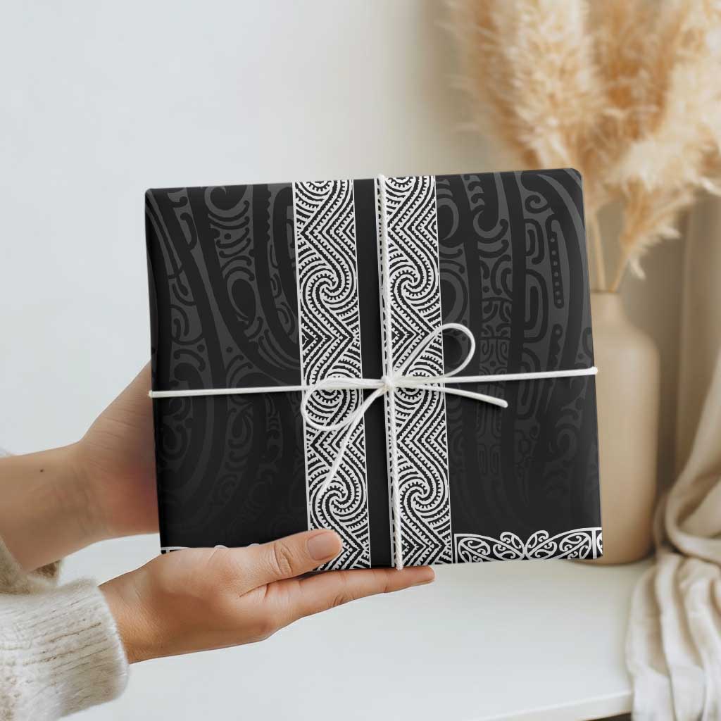 New Zealand Maori Kowhaiwhai Wrapping Paper Pango Maui and Mangopare - Aussie Hoodie