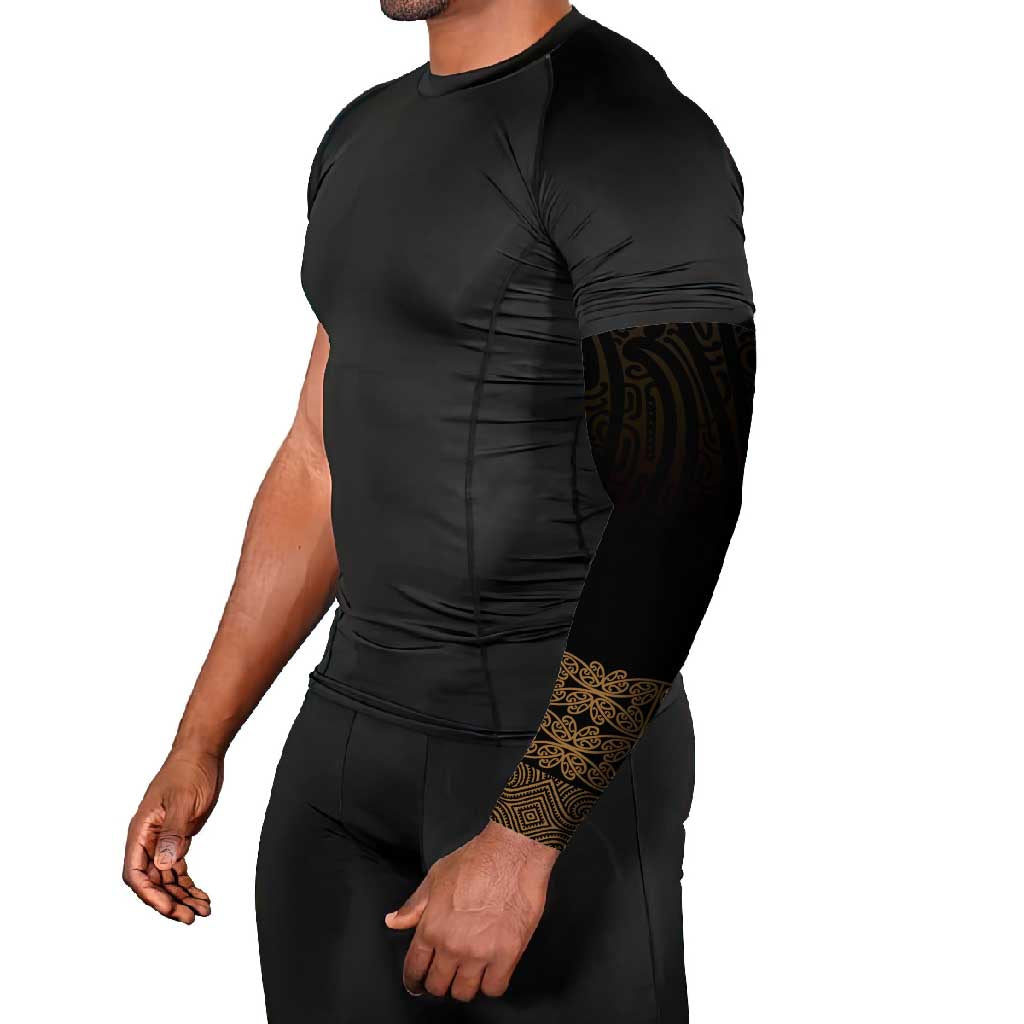 New Zealand Maori Kowhaiwhai Arm Sleeves Parauri Maui and Mangopare - Aussie Hoodie