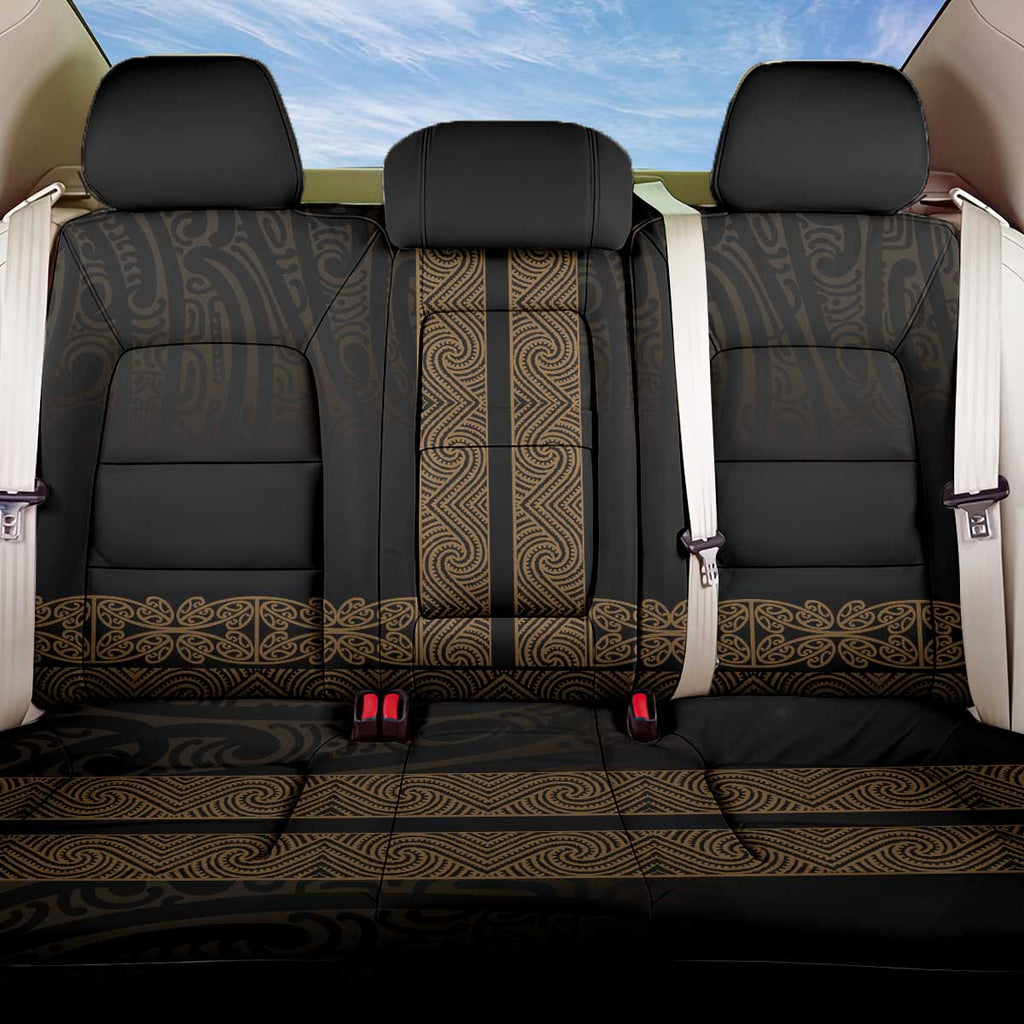 New Zealand Maori Kowhaiwhai Back Car Seat Cover Parauri Maui and Mangopare