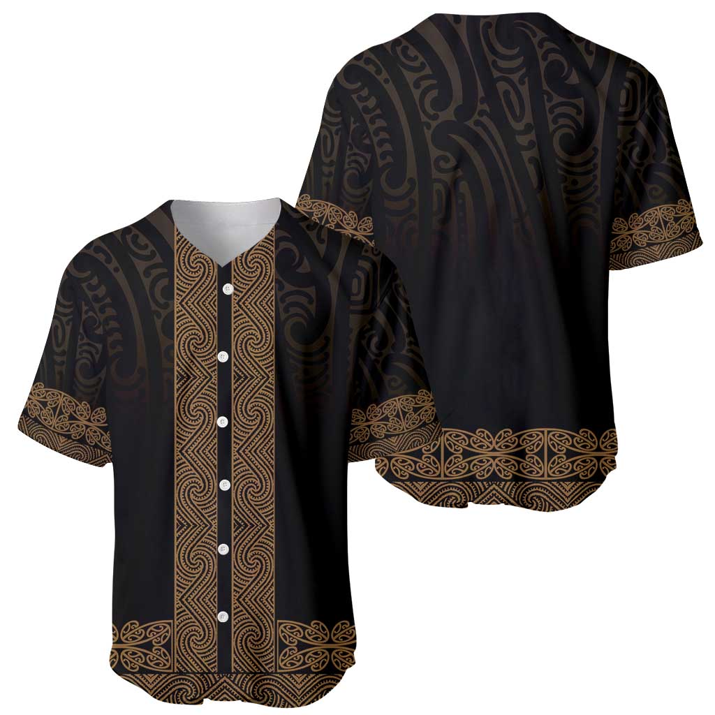 New Zealand Maori Kowhaiwhai Baseball Jersey Parauri Maui and Mangopare