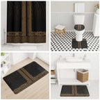 New Zealand Maori Kowhaiwhai Bathroom Set Parauri Maui and Mangopare - Aussie Hoodie