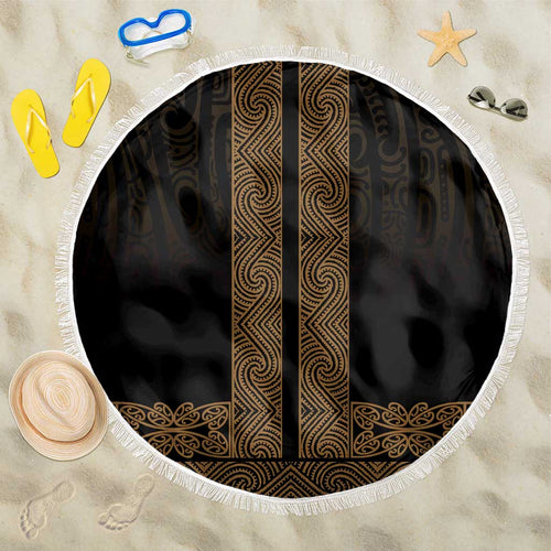 New Zealand Maori Kowhaiwhai Beach Blanket Parauri Maui and Mangopare