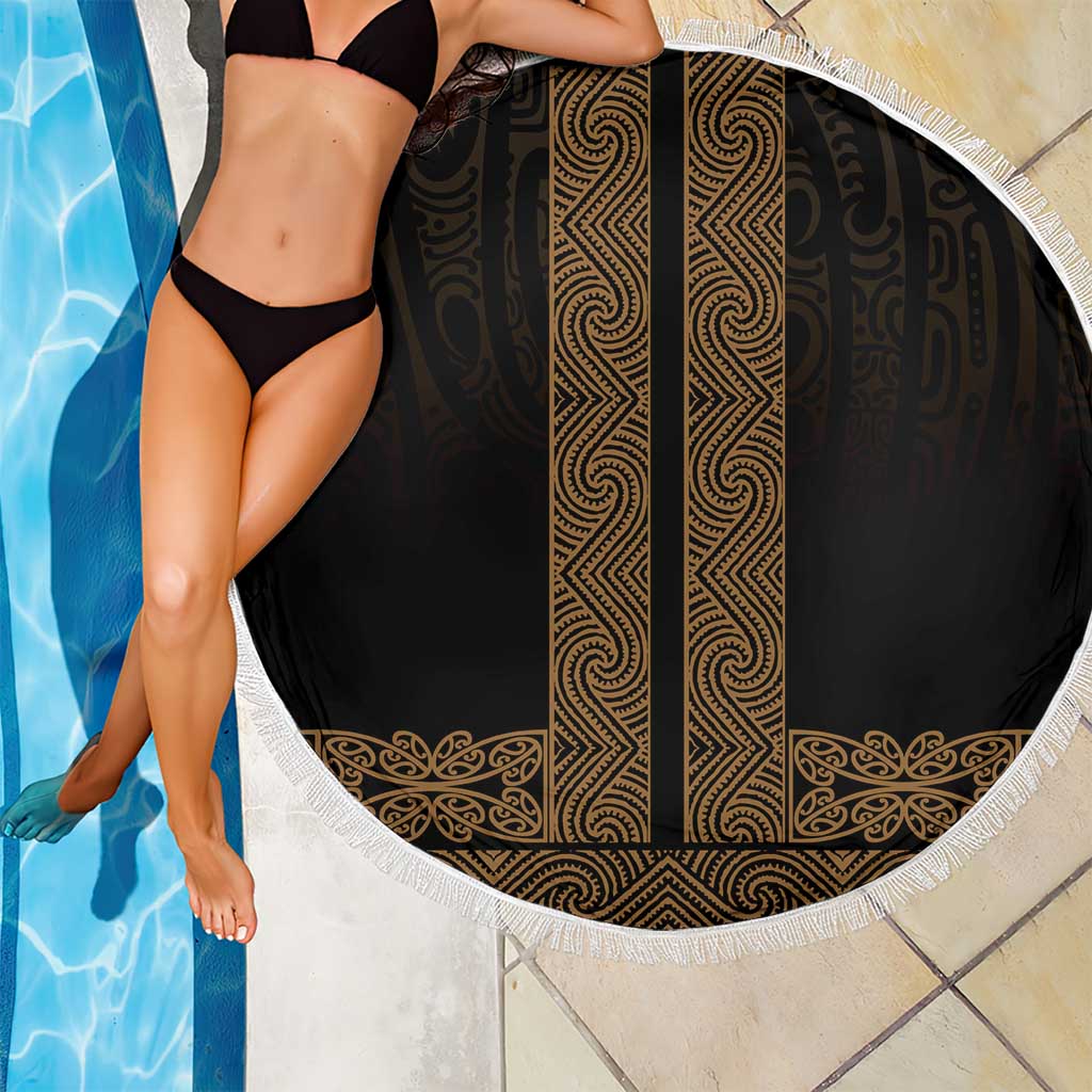New Zealand Maori Kowhaiwhai Beach Blanket Parauri Maui and Mangopare