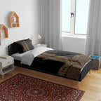 New Zealand Maori Kowhaiwhai Bedding Set Parauri Maui and Mangopare