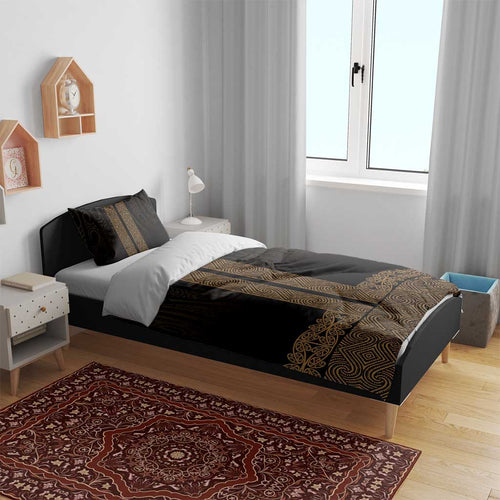New Zealand Maori Kowhaiwhai Bedding Set Parauri Maui and Mangopare