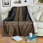 New Zealand Maori Kowhaiwhai Blanket Parauri Maui and Mangopare