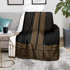 New Zealand Maori Kowhaiwhai Blanket Parauri Maui and Mangopare