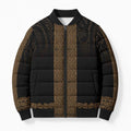 New Zealand Maori Kowhaiwhai Bomber Puffer Jacket Parauri Maui and Mangopare - Aussie Hoodie