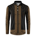 New Zealand Maori Kowhaiwhai Button Sweatshirt Parauri Maui and Mangopare