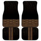 New Zealand Maori Kowhaiwhai Car Mats Parauri Maui and Mangopare