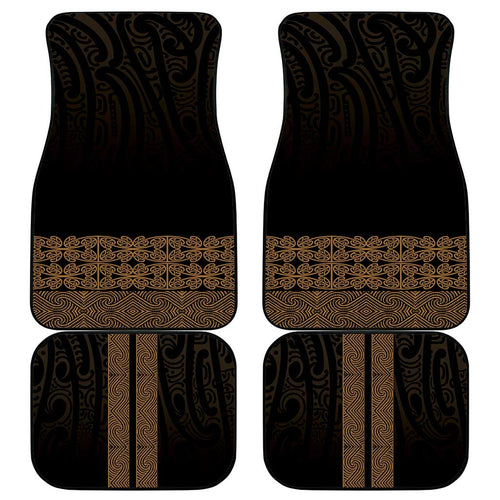New Zealand Maori Kowhaiwhai Car Mats Parauri Maui and Mangopare