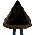 New Zealand Maori Kowhaiwhai Cloak Parauri Maui and Mangopare - Aussie Hoodie
