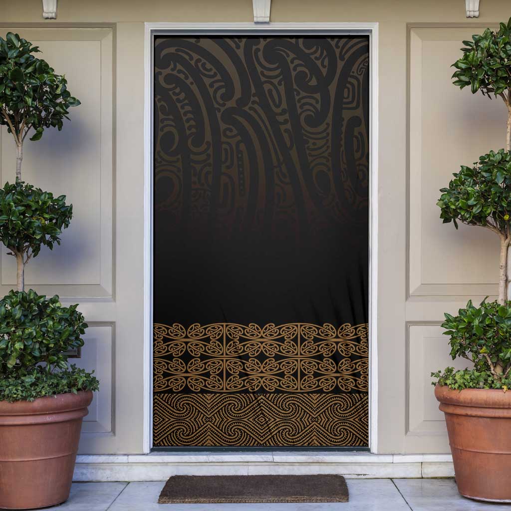 New Zealand Maori Kowhaiwhai Door Cover Parauri Maui and Mangopare - Aussie Hoodie
