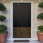New Zealand Maori Kowhaiwhai Door Cover Parauri Maui and Mangopare - Aussie Hoodie
