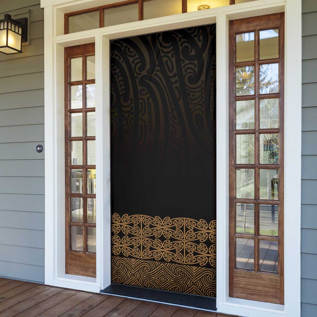 New Zealand Maori Kowhaiwhai Door Cover Parauri Maui and Mangopare - Aussie Hoodie