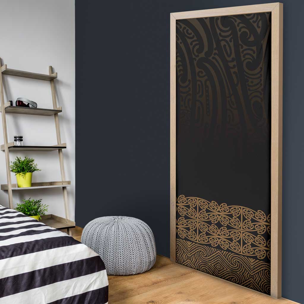 New Zealand Maori Kowhaiwhai Door Cover Parauri Maui and Mangopare - Aussie Hoodie